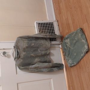 Hand Bleached Jump Suit Set